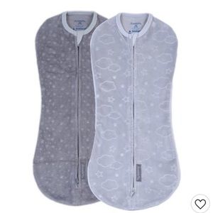 Swaddle me pod zip up compression swaddle in soft and cozy Velvoboa